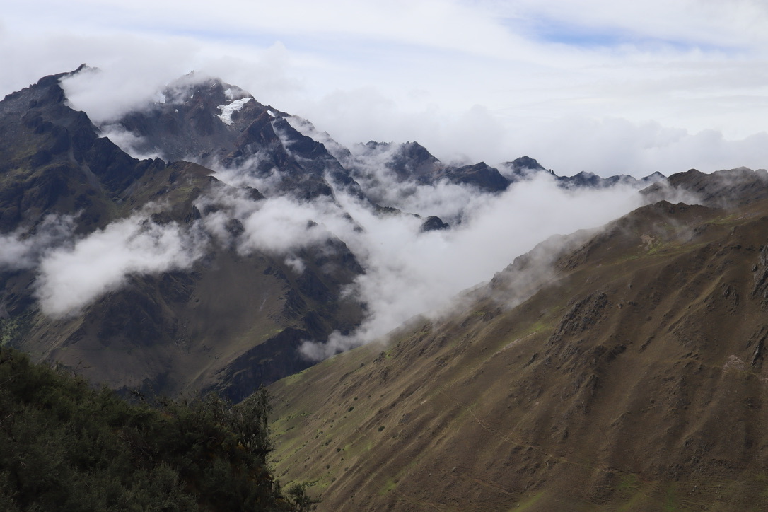 Abra Malaga glacier in the Peruvian Andes