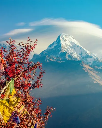 Amazing views of the Nepalian mountain tops