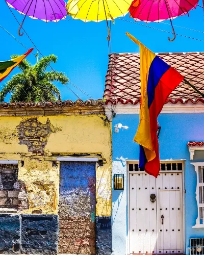 Colourfull streets of Colombia