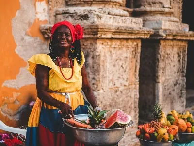 Local street shops in Colombia