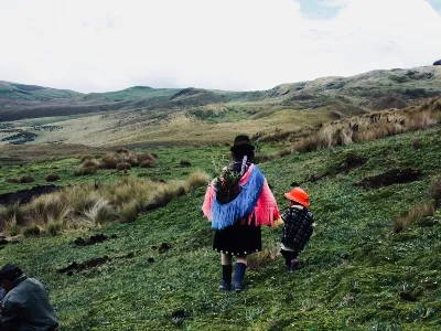 traveling inland in the Galapagos Islands