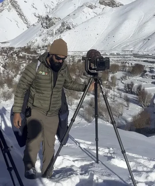 Journey with Purpose team setting up camera equipment to capture the wildlife