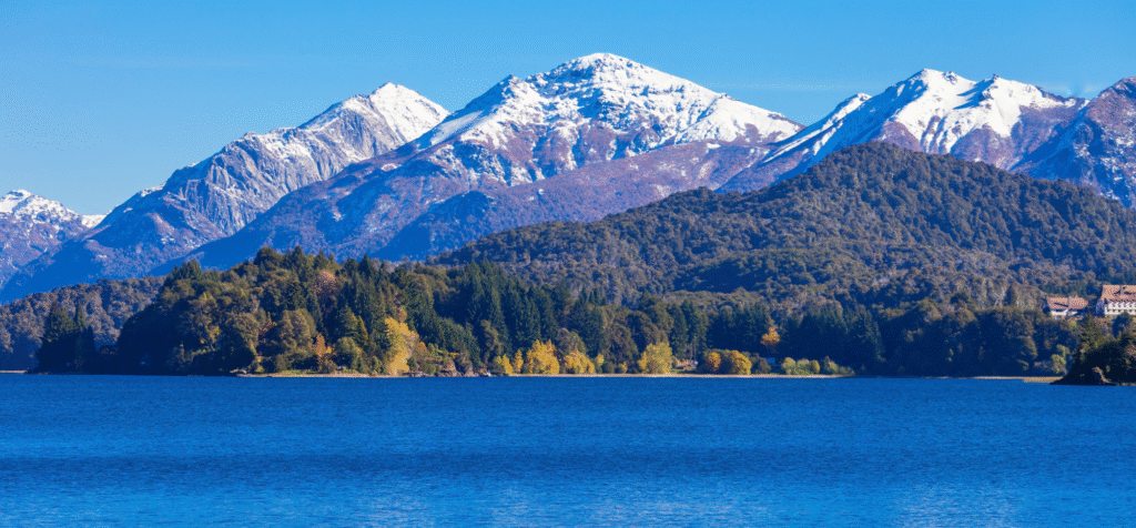 Lake and wild mountains in Argentina