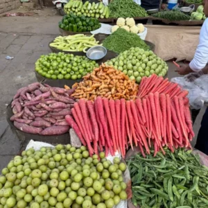 Food at the market in india