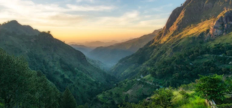 Mountain view on a conservation vacation in Sri Lanka