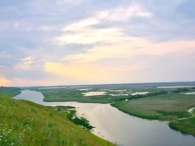 Okovanga Delta in the evening light
