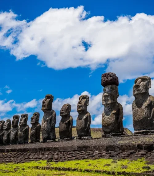 Moai statues on Easter Island