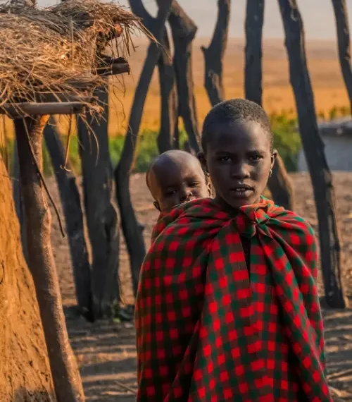 Maasai children in Kenya
