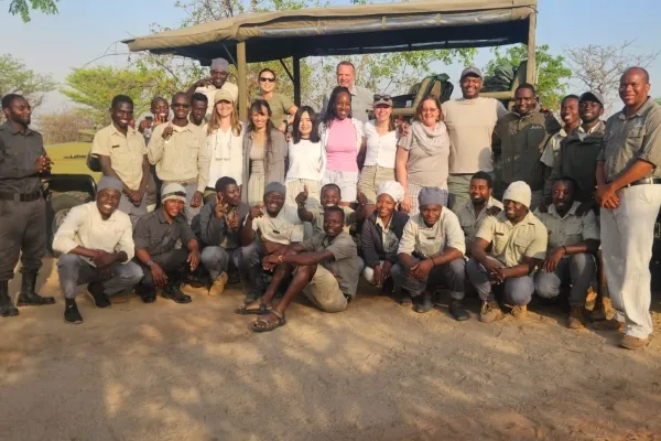 Tourists and Conservation team in Tanzania_converted